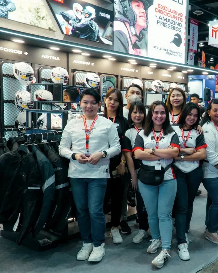 The expo crew in uniform