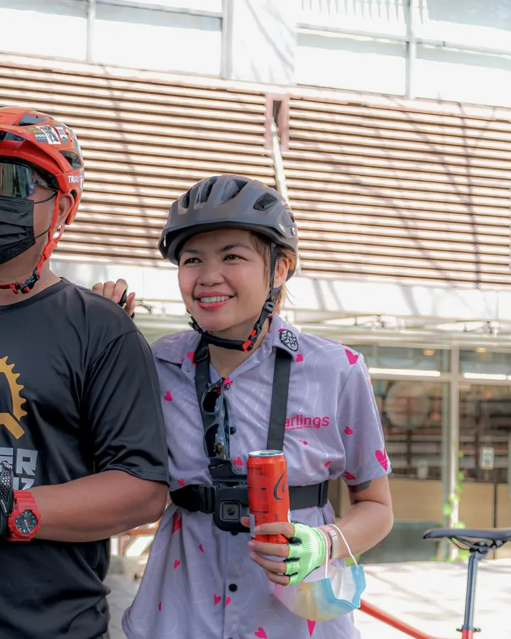 Riders at a cycling meet